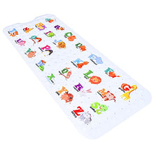Load image into Gallery viewer, Secopad Kids Bath Mat for Tub Non Slip, 40 X 16 Inch Large Alphabet Anti Slip Toddler Baby Bath Mat
