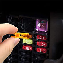 Load image into Gallery viewer, 130 Pcs Car Standard Blade Fuse Assortment Kit (1/2/3/4/5/7.5/10/15/20/25/30/35/40A), Puller Tool Included, Well Organized, Fuse Replacement for Cars, SUVs, Vehicles, Boats, Motorbikes, Trucks
