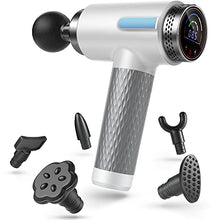 Load image into Gallery viewer, Massage Gun Deep Tissue, Percussion Muscle Massager Gun for Athletes Pain Relief with Upgrade Brushless Motor, 6 Massage Heads
