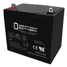 Load image into Gallery viewer, 12V 55Ah Power Boat Pontoon Electric Trolling Motor Deep Cycle Battery - Mighty Max Battery brand product
