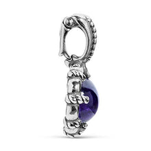 Load image into Gallery viewer, Carolyn Pollack Sterling Silver Round Shape Purple Amethyst Gemstone Pendant Enhancer
