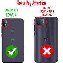 Load image into Gallery viewer, STARSHOP - T-Mobile Revvl 4 Case, with [Tempered Glass Protector Included] Metal Ring Stand Shockproof Drop Protection Phone Cover-Blue

