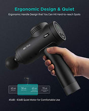 Load image into Gallery viewer, Massage Gun for Athletes Deep Tissue Percussion Fascia Massager for Soreness Relief, 15mm Amplitude 3,300 Percussions Power Neck Back Massager in Gym, OPOVE M3 Pro Max, Black
