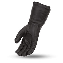 Load image into Gallery viewer, First MFG - High Performance Men's Motorbike Motorcycle Leather Gloves For Cold Weather and Water Repellent (Black, X-Large)
