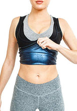 Load image into Gallery viewer, Sweat Shaper Women's Premium Workout Tank Top Slimming Polymer Sauna Vest (Small-Medium, Black)

