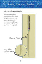 Load image into Gallery viewer, Know Your Needles: Carry-Along Guide to Choosing Hand and Machine Needles (Landauer Publishing) A Pocket-Size, Comprehensive Sewing Needle Reference with Detailed Photos and Descriptions
