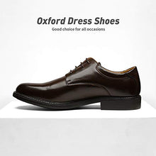 Load image into Gallery viewer, Bruno Marc Men's Downing-02 Dark Brown Leather Lined Dress Oxford Shoes Classic Lace Up Formal Size 8.5 M US
