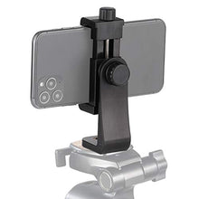 Load image into Gallery viewer, Universal Smartphone Cell Phone Mount Holder Adapter for Tripods or Stands with Standard 1/4 Inch Mount Screw, can Rotates Vertically and Horizontally
