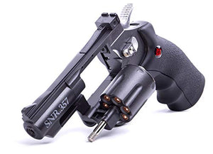 Crosman SNR357 .177-Caliber Pellet/4.5 MM BB CO2-Powered Snub Nose Revolver, Black/Grey