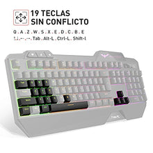 Load image into Gallery viewer, havit Wired Gaming Keyboard Mouse Combo LED Rainbow Backlit Gaming Keyboard RGB Gaming Mouse Ergonomic Wrist Rest 104 Keys Keyboard Mouse 4800 DPI for Windows &amp; Mac PC Gamers (Black)
