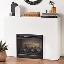 Load image into Gallery viewer, Signature Design by Ashley 24" Electric Infrared Fireplace Insert with Remote Control, Black
