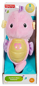 Fisher-Price On-the-Go Baby Dome, Soothe & Glow Seahorse, Pink