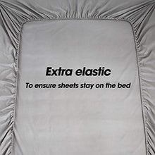 Load image into Gallery viewer, EASELAND Queen Size 6-Pieces Bed Sheets Set 1800 Series Microfiber Wrinkle &amp; Fade Resistant,Deep Pocket,Hypoallergenic Bedding Set,Queen,Grey
