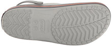 Load image into Gallery viewer, Crocs Unisex Men's and Women's Crocband Clog, Light Grey/Navy, 6 US
