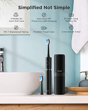 Load image into Gallery viewer, Fairywill PRO P11 Sonic Whitening Electric Toothbrush - ADA Accepted Rechargeable Toohthbrush for Adults Clean, Red Dot Award 2020, Ultra Powerful with up to 62,000 VPC Motor, 8 Heads &amp; 1 Travel Case

