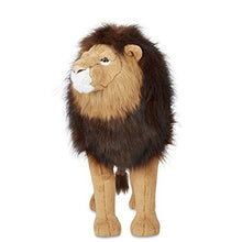 Load image into Gallery viewer, Melissa &amp; Doug Standing Lion Lifelike Stuffed Animal with Full Mane, More Than 2 Feet Tall, Nearly Three Feet Long Brown

