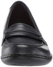 Load image into Gallery viewer, Clarks womens Ashland Lily Loafer, Navy Leather, 8.5 US
