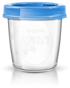 Philips AVENT Breast Milk Storage Cups, 6 Ounce (Pack of 10)