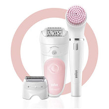 Load image into Gallery viewer, Braun Epilator Silk-épil 5 5-895, Hair Removal for Women, Shaver &amp; Trimmer, Rechargeable, Cordless, Wet &amp; Dry, Cleansing Brush, Beauty Kit &amp; 5 extras

