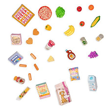 Load image into Gallery viewer, Glitter Girls Dolls – Shopping Cart Playset – Pink &amp; Purple Rolling Grocery Cart – Play Food Pizza, Ice Cream, and Fruit – 14” Doll Accessories – Toys for Kids Ages 3 and Up
