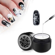 Load image into Gallery viewer, Mggsndi Nail Polish Gel,Creative Elastic Nail Wire Painting Drawing Gel DIY Spider Painted UV Lacquer Varnish Base Manicure Kit Decor Nail Art Supplies Tool Kit DIY Craft Jewelry White
