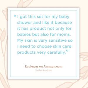 Aveeno Baby Essential Daily Care Baby & Mommy Gift Set Featuring a Variety of Skin Care and Bath Products to Nourish Baby and Pamper Mom, Baby Gift for New and Expecting Moms, 7 Items