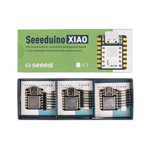 Seeeduino XIAO The Smallest Arduino Microcontroller Based on SAMD21,with Rich Interfaces, 100% Arduino IDE Compatible, desiged for Projects Need Arduino Micro，3 pcs