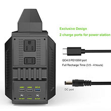 Load image into Gallery viewer, A-MIND Portable Power Station 300w 80000mAh Solar Camping Generators 296Wh Lithium Battery Power Supply Pure Sine Wave 110v/300w（Peak 600w） AC Outlet QC 3.0 for Outdoors Camping Travel Emergency
