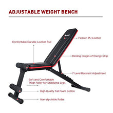 Load image into Gallery viewer, PASYOU Adjustable Weight Bench Full Body Workout Foldable Incline Decline Exercise Workout Bench for Home Gym
