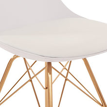 Load image into Gallery viewer, OSP Home Furnishings Oakley Mid-Century Modern Bucket Chair, White
