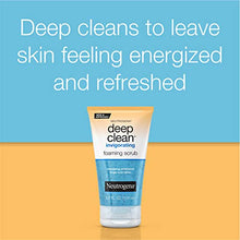Load image into Gallery viewer, Neutrogena Deep Clean Invigorating Foaming Facial Scrub with Glycerin, Cooling &amp; Exfoliating Gel Face Wash to Remove Dirt, Oil &amp; Makeup, 4.2 fl. oz
