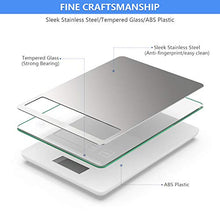 Load image into Gallery viewer, Nicewell Food Scale, 22lb Digital Kitchen Scale Weight Grams and oz for Cooking Baking, 1g/0.1oz Precise Graduation, Stainless Steel and Tempered Glass
