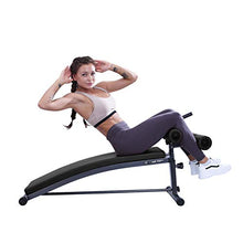 Load image into Gallery viewer, Finer Form Sit Up Bench with Reverse Crunch Handle for Ab Bench Exercises - Abdominal Exercise Equipment with 3 Adjustable Height Settings (Black)
