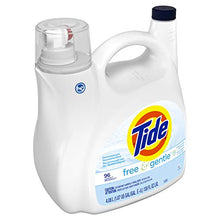 Load image into Gallery viewer, Tide Free &amp; gentle liquid laundry detergent, 96 loads, 138 Fl Oz
