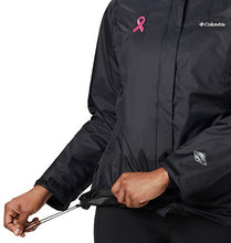 Load image into Gallery viewer, Columbia Women&#39;s Plus SizeTested Tough in Pink Rain Jacket Ii Size, Black, 2X
