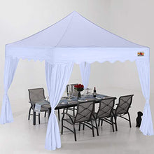 Load image into Gallery viewer, ABCCANOPY Patio Pop Up Canopy Tent with Curtain 10x10 Event-Series (White)

