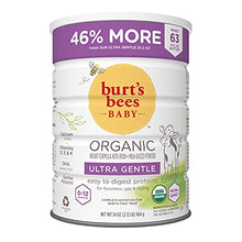 Load image into Gallery viewer, Burt's Bees Baby Organic Baby Formula, Ultra Gentle Formula, Easy to Digest, Infant Formula with Iron, Milk-Based Powder with Vitamin D, Vitamin E, Vitamin K, DHA, Calcium, 34 Ounce
