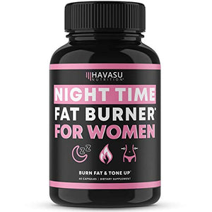 Havasu Nutrition Night Time Fat Burner for Women | Sleep Aid, Appetite Suppressant, and Metabolism Booster for Detox & Cleanse | Healthier Weight Loss | 60 Vegetarian Weight Loss Pills for Women
