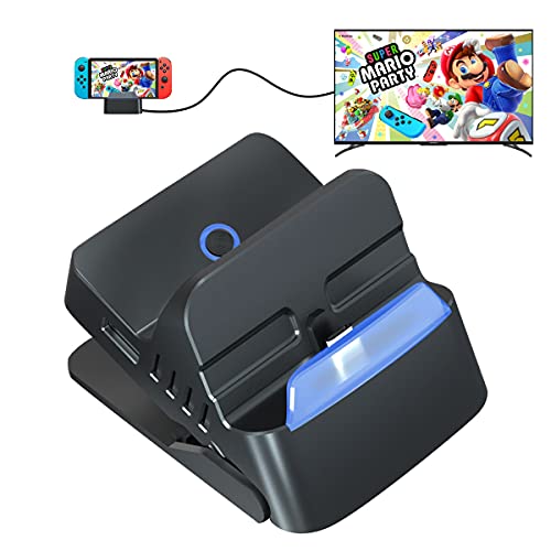 Switch Dock for Nintendo Switch and Switch OLED,Upgraded Version Dock Portable Nintendo Switch Dock Replacement Base Nintendo Switch Docking Station 4K HDMI USB 3.0 Ports Travel Switch TV Dock