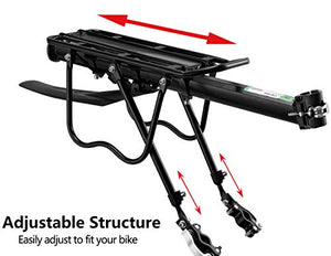 ROCKBROS Bike Bicycle Cargo Rack Rear Bike Rack for Back of Bike Carrier Rack with Fender Quick Release Mountain Road Bicycle Rear Racks 110-165 lbs Capacity Universal