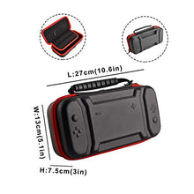 Load image into Gallery viewer, EOVOLA Accessories Kit for Nintendo Switch / Switch OLED Model Games Bundle Wheel Grip Caps Carrying Case Screen Protector Controller
