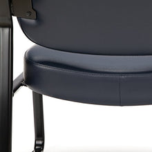 Load image into Gallery viewer, OFM Core Collection Big and Tall Armless Guest and Reception Chair, Anti-Microbial/Anti-Bacterial Vinyl, in Navy
