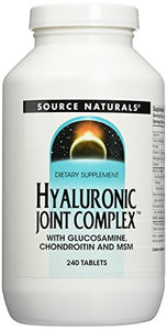 Source Naturals Hyaluronic Joint Complex with Glucosamine, Chondroitin & MSM Extra Strength - 240 Tablets
