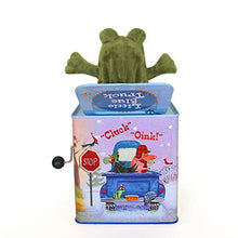 Load image into Gallery viewer, YOTTOY Contemporary Collection | Little Blue Truck Jack-in-The-Box Infant Plush Toy with Music
