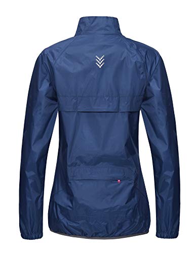 Load image into Gallery viewer, Little Donkey Andy Women’s Waterproof Cycling Bike Jacket, Running Rain Jacket, Windbreaker, Ultralight and Packable Navy L