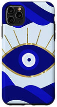 Load image into Gallery viewer, iPhone 11 Pro Max Lava All Seeing Blue Evil Eye Case
