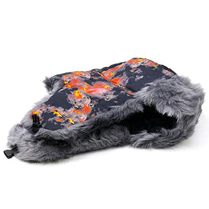 BCDlily Men Women Trapper Hats Cold Weather Outdoor Sports Trooper Russian Caps Warm Winter Hat with Ear Flaps (Orange)
