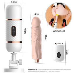 jiooq066 Lifelike Medical Grade Silicone Di-ck with 7 Frequency Vibration for Personal Care, Wand Massager with Heating Function, Portable Size, USB Charging,Waterproof Tshirt