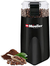 Load image into Gallery viewer, Mueller HyperGrind Precision Electric Spice/Coffee Grinder Mill with Large Grinding Capacity and HD Motor also for Spices, Herbs, Nuts, Grains, Black
