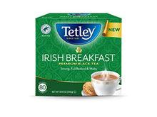 Load image into Gallery viewer, Tetley Irish Breakfast Premium Black Tea, Rainforest Alliance Certified, 80 Count (Pack of 6)
